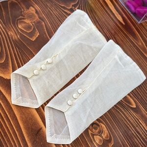 Vintage White Sheer Cuffs